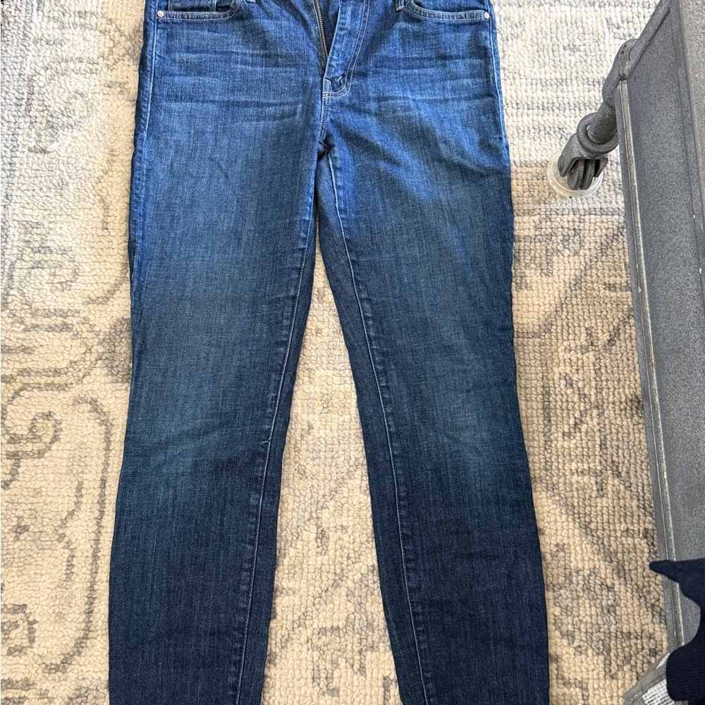 MOTHER Women's Straight Leg Jeans - Dark Blue
